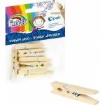 Fiorello Wooden Ornaments Clip Big 12pcs FIORELLO