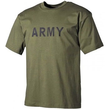 Image 1 of MFH Тениска с надпис Army, маслиненозелена, 160 г/м2 (00253B)