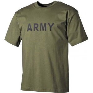 MFH Тениска с надпис Army, маслиненозелена, 160 г/м2 (00253B)