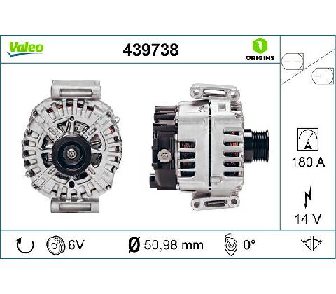 Alternátor VALEO 439738