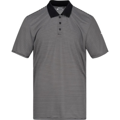 Slazenger Мъжка блуза с яка Slazenger Micro Stripe Golf Polo Shirt Mens - Black