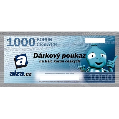 Dárkový poukaz Alza.cz na nákup zboží v hodnotě 1000 Kč – Zboží Mobilmania