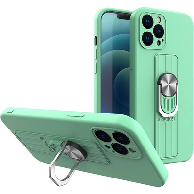HQWear Силиконов кейс с пръстен HQWear за Apple iPhone 11 Pro, Мента (9145576213995)