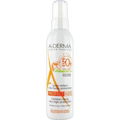 A-DERMA Слънцезащитен спрей за деца , A-Derma Protect Kids Spray Enfant SPF50+ 200ml