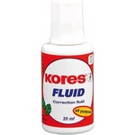 Kores Коректор с четка Kores, ацетонова основа, 20ml, бял (OK20549)