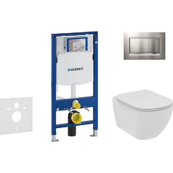 Geberit Duofix tlačidlo Sigma30 matný/lesklý/matný chróm Ideal Standard Tesi + sedátko 111.300.00.5 NE7