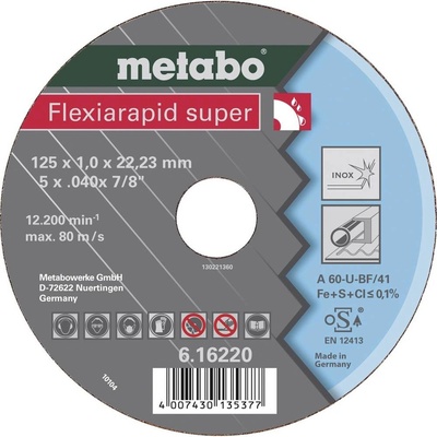 Metabo Flexiarapid super brusný kotouč 125 x 22.23 mm 616220000 25 ks