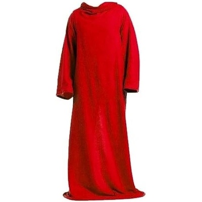 Verk Fleecová deka s rukávy Snuggie červená