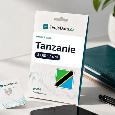 eSIM Tanzanie 1 GB / 7 dní