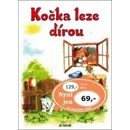 Kočka leze dírou