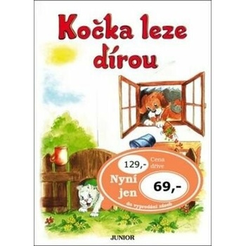 Kočka leze dírou