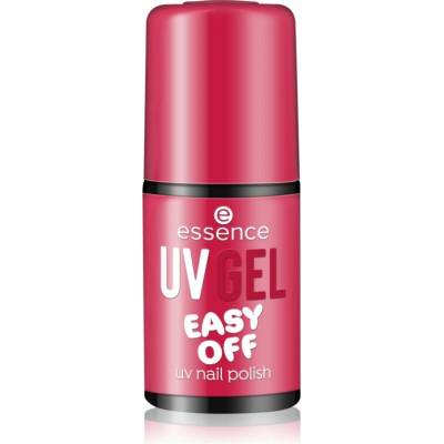essence UV GEL EASY OFF gelový lak na nehty s použitím UV/LED lampy odstín 106 - pomegranate, please! 5 ml