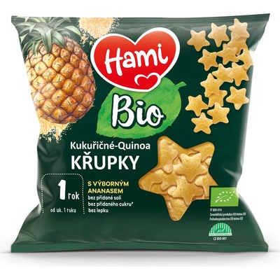 Hami BIO křupky čočkové s kukuřicí 20 g – Zboží Dáma Hami BIO křupky čočkové s kukuřicí 20 g – Zboží Dáma