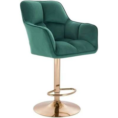 LuxuryForm Design Amalfi Velur na zlatom tanieri zelená