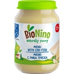 BioNino Био пюре BioNino - Риба треска със зеленчуци, 6 м+, 190 g (F06030012A0009) - ozone