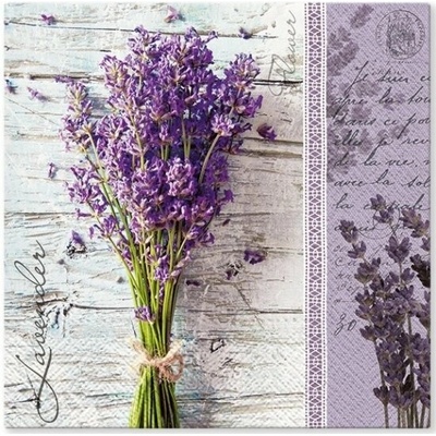 TaT servítky Lavender Bouquet 33x33cm