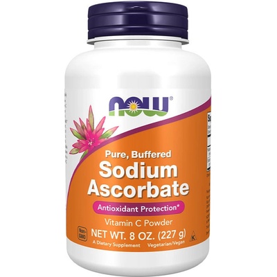 NOW Foods askorbát sodný vitamín C prášek 227 g