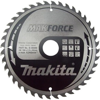 Makita pilový kotouč 190x30mm 40T B-08486