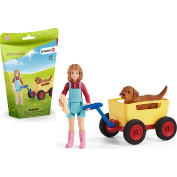 Schleich 42543 Výlet s ručním vozíkem