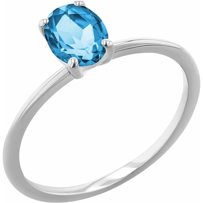 Eppi zásnubní prsten s oval švýcarským topazem Frost R48584