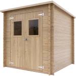 ALCE Градинска дървена къща Alce Casetta BH19 Vibo 198×198 см, едноскатен покрив (62697)