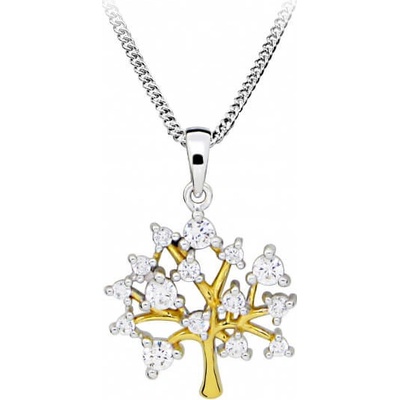 Silver Cat Štýlový bicolor náhrdelník so stromom života SC415