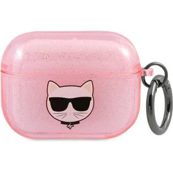 Karl Lagerfeld Калъф Karl Lagerfeld KLA3UCHGP Glitter Choupette за Apple AirPods 3, розов (KF000641)