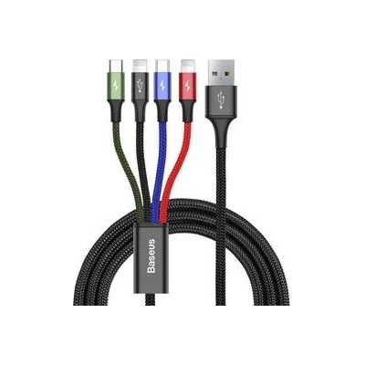 Baseus CA1T4-A01 4v1, USB/ USB-C, 2x Lightning, Micro USB, 1,2m