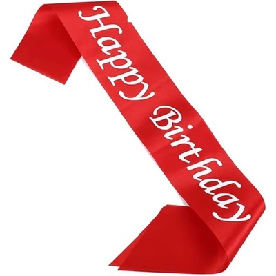 ptakoviny.cz Šerpa Happy Birthday- červená