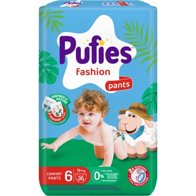pufies Бебешки гащи Pufies fashion размер 6 - 36 броя