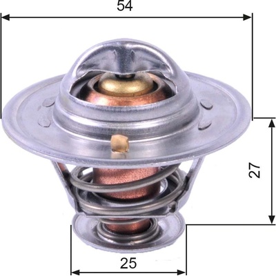 Termostat, chladivo GATES TH22782G1