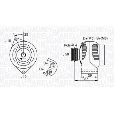 generátor MAGNETI MARELLI 063341658010