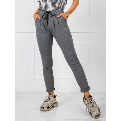 Sweatpants-TP-DR-5477.88-dark gray šedá BASIC Feel Good