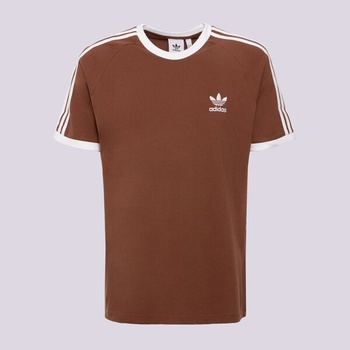 Adidas Тениска 3-Stripes Tee мъжки Дрехи Тениски IZ3071 Кафяв XL (IZ3071)