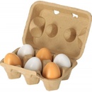 Bigjigs Dřevěná vajíčka v krabičce 6ks