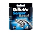 Holicí hlavice a planžety Gillette Sensor Excel 10 ks