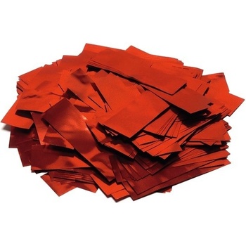 Tcm Fx Metalické obdélníkové konfety 55x18mm červené 1kg