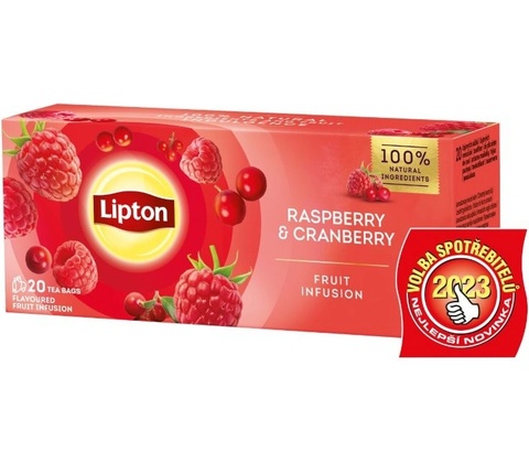 Lipton Raspberry with Cranberry 20 sáčkov