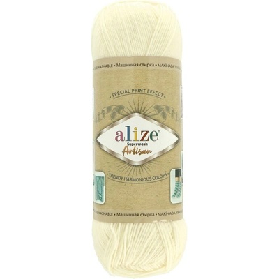 Alize Superwash Artisan 01 krémová