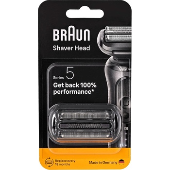 Braun Резервна глава за електрическа самобръсначка BRAUN Series 5, черна, 54B (8700216051330)