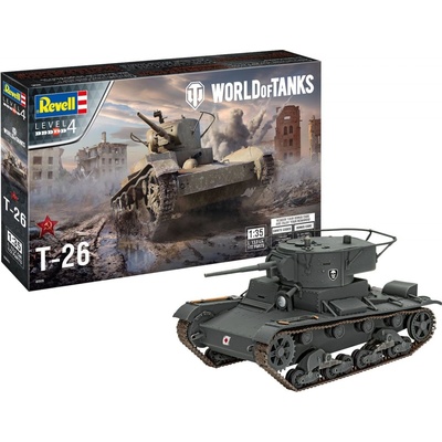 Revell Plastic ModelKit World of Tanks 03505 T-26 1:35