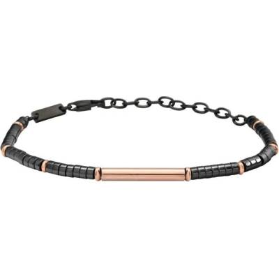 BREIL Pánský ocelový náramek s hematitem B Rocks TJ3640