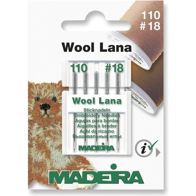 Vyšívací jehly Madeira Wool Lana 110/18
