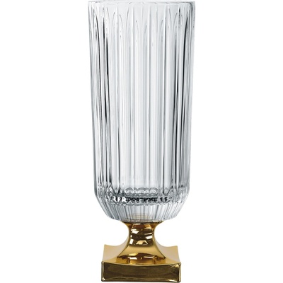 Nachtmann Váza MINERVA GOLD 40 cm, číra