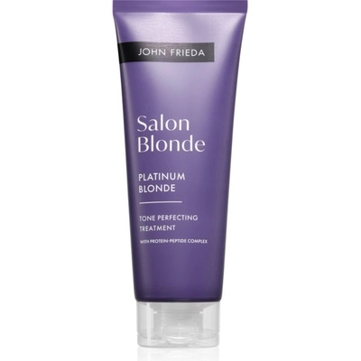 John Frieda Salon Blonde Tone Perfecting Treatment тониращ крем за подчертаване на цвета на косата цвят Platinum Blonde 120ml