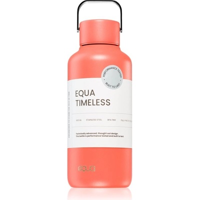 Equa Timeless fľaša na vodu z nehrdzavejúcej ocele malá farba Aperol 600 ml