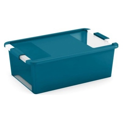Keter Plastový Bi Box M s víkem 26l tyrkysový