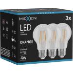 Mexen Vintis 3x LED филамент крушка E27, A60, 4W, 55 lm, оранжева - L150-E27-04XX-48x03 (L150-E27-04XX-48x03)
