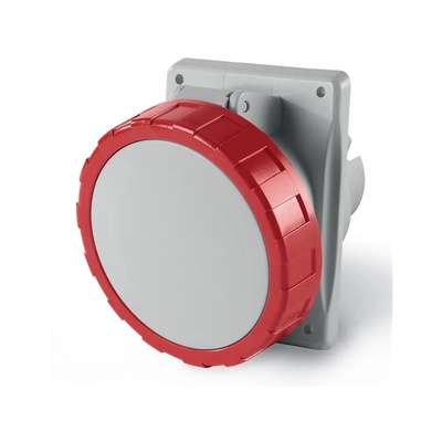 Промишлен контакт 3P+N+Е 16A 380V IP66 серия Optima панелен монтаж 70х87мм - 418.1667 (418.1667)