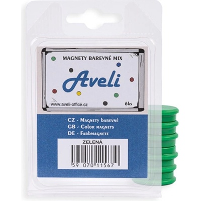 AVELI Set magnetů zelená
